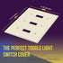 ENERLITES Triple Toggle Light Switch Wall Plate, Gloss Finish, Standard Size 3-Gang, Unbreakable Polycarbonate