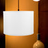 Bulb, (13 inch) Angoily Cloth Lampshade, Drum Lamp Shades, Barrel, Clip on Fabric, Small for Table and Floor Light