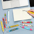 Set 10 Teacher Appreciation Week Ballpoint Pens of Colorful Crayon-Inspired Teacher Theme Pens with Classroom Supply