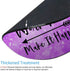 Custom Round Mouse Pad - Stay Positive Work Hard Inspirational Quotes Art Purple Glitter Black, 7.9 x 7.9 x 0.12 Inch