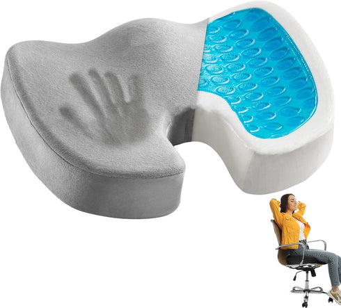 DUDOK Foam Chair Pad, Foam Seat Cushion, Ergonomic Car Gel Seat Cushion, Non Slip U Shape Cushion with Removable