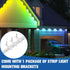 Zejoot IP68 3-Pin Permanent Outdoor Lights Extension Cable with Ferrite Core, Waterproof Y-Splitter Extension Cord, Low