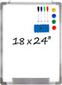 Whiteboard Set, Dry Erase Board 18 x 24 with Magnetic Dry Eraser, Markers, and Magnets