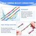 EEEkit 100pcs Heat Shrink Bullet Connectors, Female & Male Bullet Butt Crimp Terminals Assortment Kit for Automotive