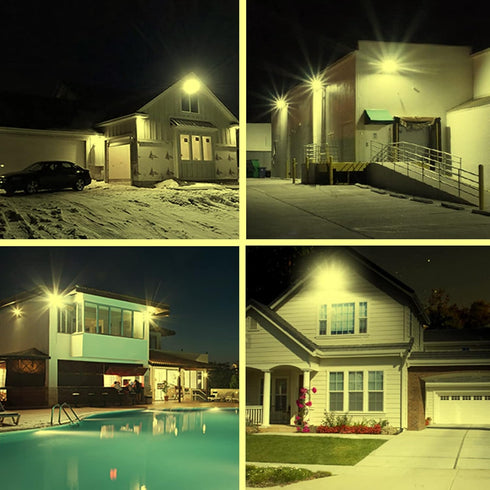 AUXTINGS 10W LED Flood Lights Outdoor Security Lights, 1000LM Warm White Spot Light for Yard, IP66 Waterproof