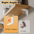 4Pcs 90 (3.35X3.35 Alise Shelf Brackets White, Stainless Steel Floating Shelf Brackets Corner Brackets, L Brackets