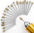 Diamond Grinding Burr Bit Set, 20Pcs Rotary Tool Accessories for Stone, Ceramic, Glass Carving