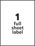 Avery Full-Sheet Shipping Labels, 8.5" x 11", White, 25 Blank Customizable Stickers for Mailing, Shipping, Organizing