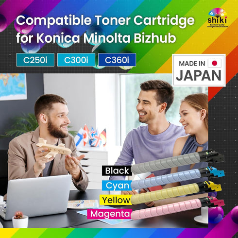SHIKI Compatible Toner Cartridge for Konica Minolta bizhub C250i C300i C360i TN328K, Black