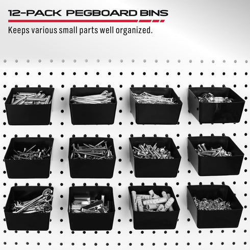 Pegboard Organizer Hooks, 300-Piece Durable Assortment for Tool Organization