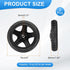 6 Inch 2 MECCANIXITY Dia Shopping Cart Wheels Replacement Pcs Heavy Rubber Foaming Trolley Wheel Repair for Grocery