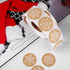 Ruisita 600 Pieces Kraft Snowflake Stickers, Self Adhesive Labels for Christmas Winter Favor Seals