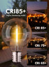 Brightown G40 Replacement LED Light Bulbs, 10 Pack Clear Globe Bulb fits E12 C7 Candelabra Screw Base, Warm White