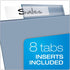 Cardinal 84019 Poly Index Dividers, Letter, Multicolor, 8-Tabs/Set, 4 Sets/Pack