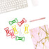 Cute Dog Bone Shape Paper Clips, 50 Pcs, Colorful for Notebook, Office, School, and Home Use