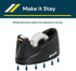 Excell OFFICEPLUS Desk Tape Dispenser with Non-Skid Base, 3/4" Wide, 1" Core, Durable Plastic, Easy One-Hand Use - 1