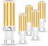 G9 LED Bulb Dimmable 8W, 60-80 Watt T4 G9 Halogen Equivalent, 2700K Soft Warm White, 5 PCS