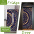 Alwayspon 32.3x78.7, 2 Set Vintage Art Self Stick Vinyl Door Mural Sticker, Peel and Stick Removable Refrigerator Wrap