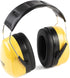 PRETEX Yellow Ear Defenders - Adjustable Over-Ear Muffs with SNR 34dB Noise Cancellation for Work or Home Protection.