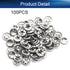Bettomshin 100Pcs M6 x 15mm Internal Tooth Starlock Washers, 304 Stainless Steel Push On Speed Clips
