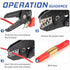 500pcs U Shape Copper Crimp Terminal Connectors Kit, Non-Insulated Cable Wire Spade Electric Butt Connector Assortment