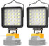 2 Pcs Cordless LED Work Light for Dewalt 20v Max Battery, 112W
