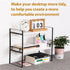 YGYQZ Wood Office Desk Shelf Organizer - Cute Dresser Top Storage Rack for Women, Men, and Kids