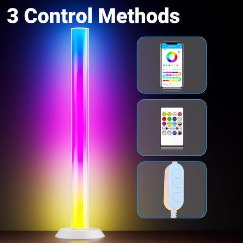 60 TJOY Smart Light Bars, RGB Table Desk Light Bar, TV Backlight with Music Sync, Game Lights with Scene Modes, Lumens