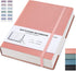 Gosirm B5 Lined Notebook Journal - Softcover Leather Notebook, 304 Pages, Thick Journals for Writing, 7.6'' x 10'', Pink