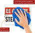SmartSign S-4404-EU-10 "Be Careful - Step Down" Label | 7" x 10" Laminated Vinyl Black/Red on White