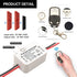 DieseRC AC 110V 120V 220V 240V Wireless Remote Control Light Switch with 2 Transmitters