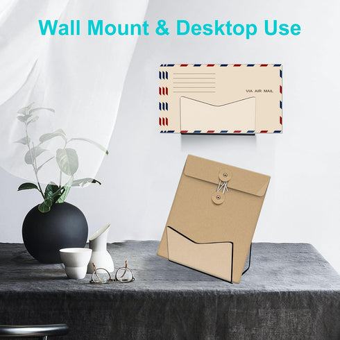 Clear Acrylic Mail Sorter, Smile Mail Holder File Organizer for Desk or Wall (1PC)