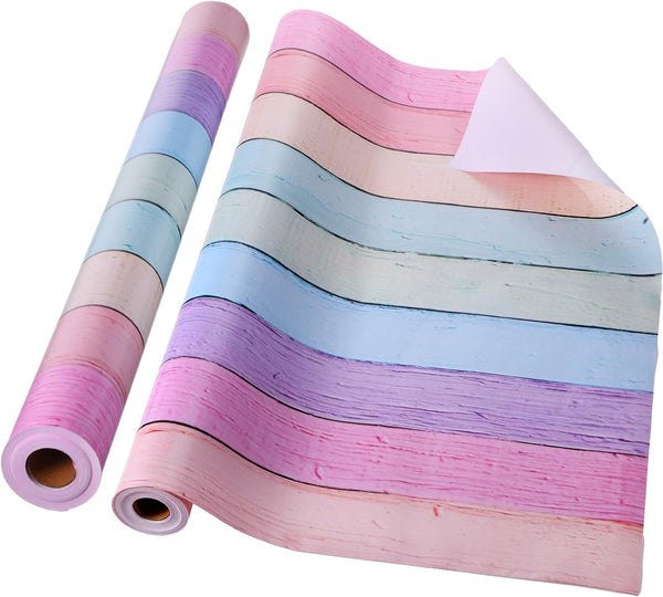 Tenceur Bulletin Board Paper 24 Inch x 100ft, Fade Resistant Paper Roll for Classroom Decor (Macaron)