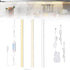 JUSJUBR Under Cabinet Lighting Plug in, 3 Pcs 12 Inch 3 Color
