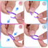 SULIKJHUI 50 0.79 Inch 10 Loose Leaf Binder Rings, Pcs Plastic Rings for Books, Notebooks, Flash Cards & Index Cards