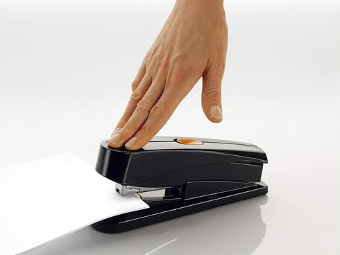Novus B8fc Flat Clinch Stapler, Power on Demand, 50 Sheet Capacity, German Engineered, Black (020-1673)