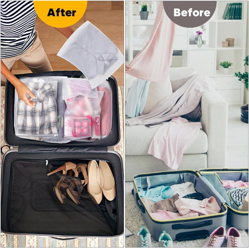 14x18 Inch Clothes Packaging Bags for Shipping, 50Pcs 2 Gallon Frosted Zipper Clothing Packaging Bags for small business, Clear Apparel Bag for Winter clothes, blankets, backpack | No Vent Holes