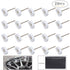 Little Buffer Wheels Buffing and Polishing Wheel for Rotary Drill Tools, White, 3mm Mandrel (20 Pieces)