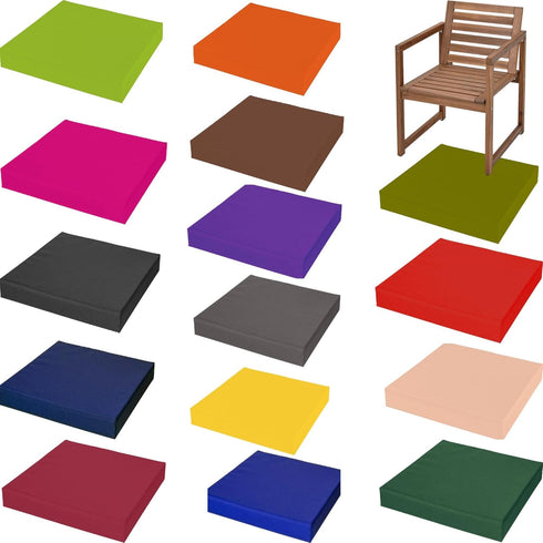 Generic 16" 18" (40 45 cm) Garden seat Cushions x x Thick Waterproof Soft & Comfortablewith Removable Cover - High