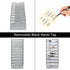 PAG Hanging Wall File Holder Organizer, Mail Sorter Literature Rack for Office with 10 Pockets, Silver