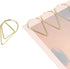YOKIVE Paper Clips, 100 Pcs, Drop-Shaped, Keep Desk Neat, Great for Art, Home, Daily Use, Gold, 1-Inch