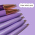 Personalized 6 Pcs Purple Ballpoint Pens, 1.0mm Medium Point Black Ink for Journaling, Office, School Supplies Gifts