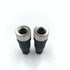 2Pcs M12 4 Pin Female Circular Connector, IP67 Waterproof Industrial Sensor Adapter for PG7 Cable 250V 4A AC/DC