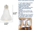 Dimmable R14 LED Spotlight Bulb, 5W Type R Bulb, 450 Lumen Mini Reflector Light Bulb, E17 Intermediate Base, 2 Pack