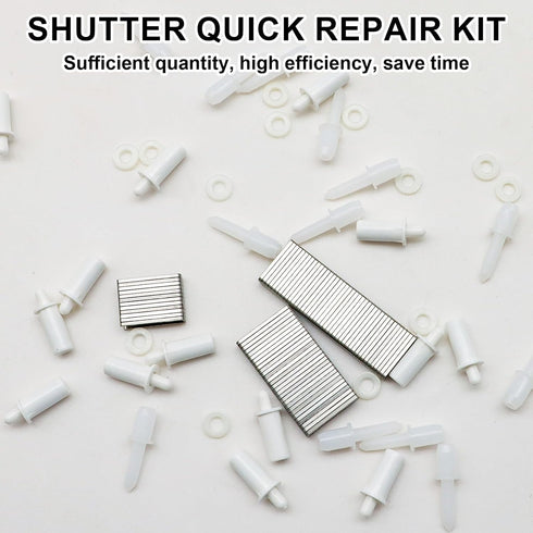 Wulitaotao 125 Set, Pins,0.75inch 0.6inch PCS Repair Plantation Shutters Tool Plantation Shutter Louvers Staples
