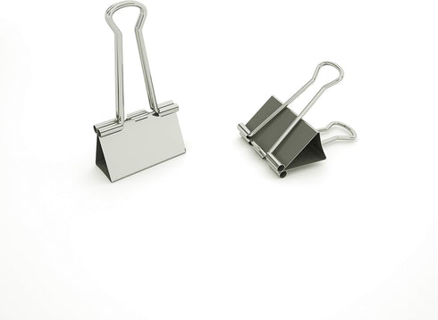 Nctinystore Silver Binder Clips, Small Metal Clamp 3/4-in (19-mm), 41-Count