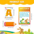 Outus 36 Pcs Races Writing Strategy Bulletin Board Poster Set, Alphabet Cutout and Writing Posters, Pencils with Sentence Beginning and Blank Pencils for Elementary School Classroom Wall Decoration