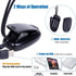 4 Pack 4 TEECOO Music Stand Lights, Eye Caring Clip-on Piano Light, USB & AAA Battery Operated, LED Book Reading Lamps