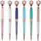 YOUMI 6Pcs Crown Crystal Metal Ballpoint Pen, Black Ink Glitter Diamond, Cute Personalized Pens for Office School
