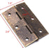 XMHF Cabinet Gate Closet Door Hinges 2.4"x1.5" Home Furniture Hardware Folding Butt Hinges Bronze Tone with Screws Pack